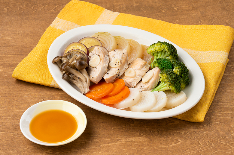 歩く力を支えるワンパン高タンパク蒸し鶏