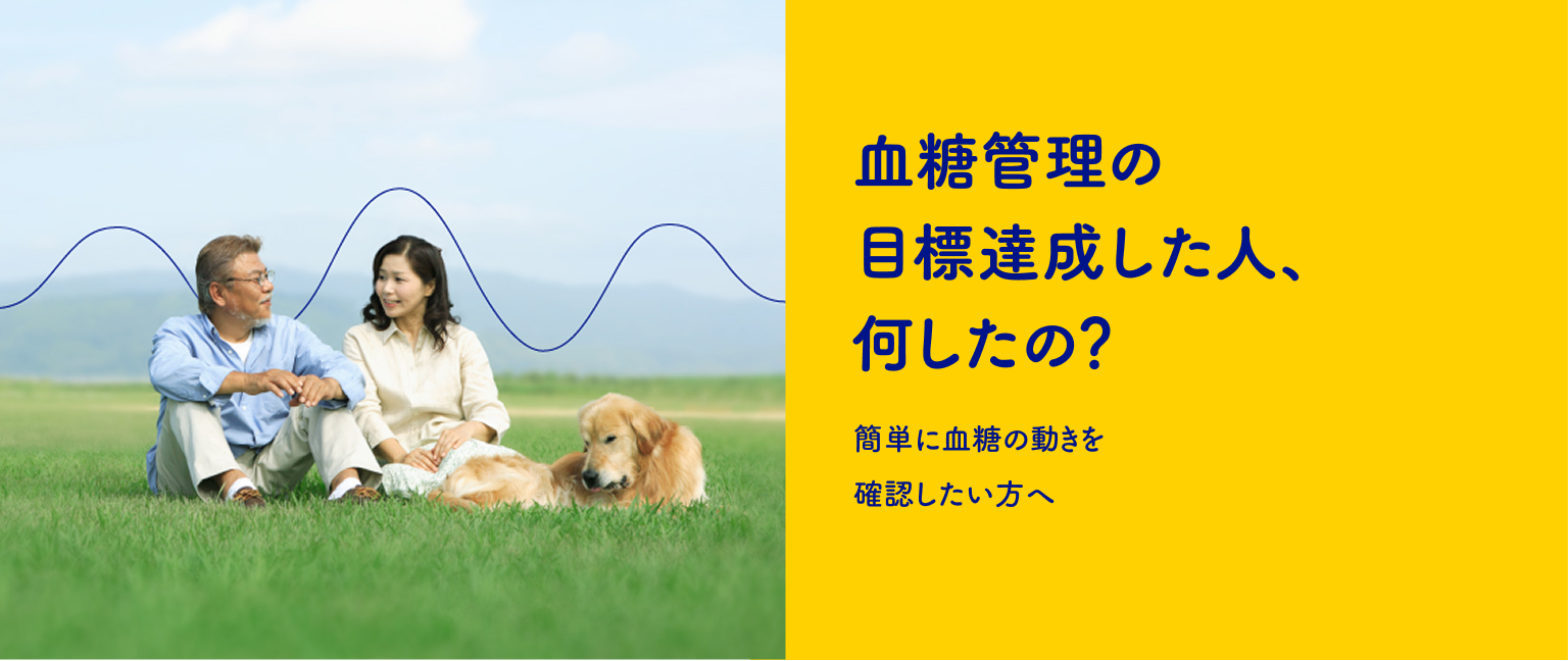 血糖管理の目標達成した人、何したの? 簡単に血糖の動きを確認したい方へ